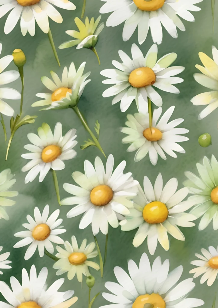 Prévia do presente Bloquinho A6 coleção floral Margaridas